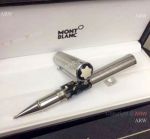 New Replica Mont Blanc Gandhi Rollerball Pen Silver and Marble Pen